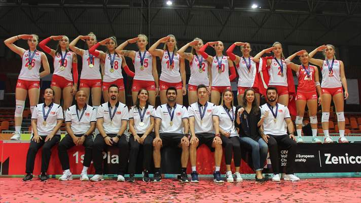 Türkiye 19 Yaş Altı Kız Voleybol Milli Takımı Avrupa şampiyonu oldu