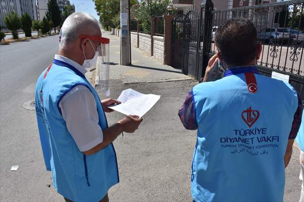 Müftülük personeli filyasyon ekiplerine destek oluyor
