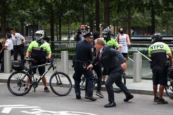 Police detained anti-ICE protestors in NYC