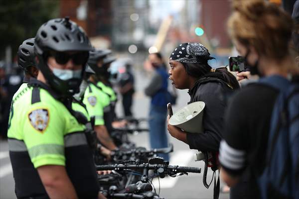 Police detained anti-ICE protestors in NYC