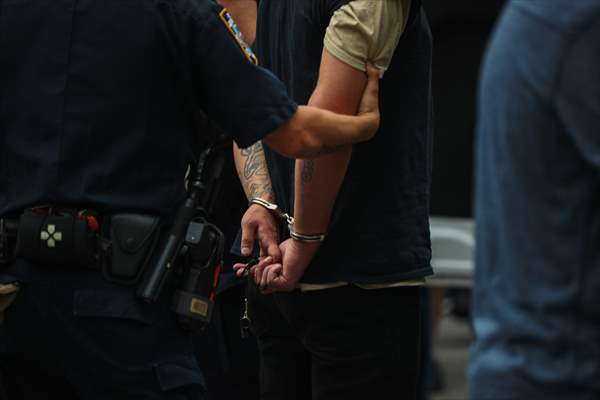 Police detained anti-ICE protestors in NYC