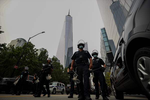 Police detained anti-ICE protestors in NYC