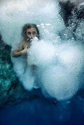 Deep water soloing in Turkey's Antalya