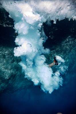 Deep water soloing in Turkey's Antalya