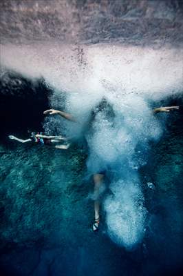 Deep water soloing in Turkey's Antalya