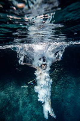 Deep water soloing in Turkey's Antalya