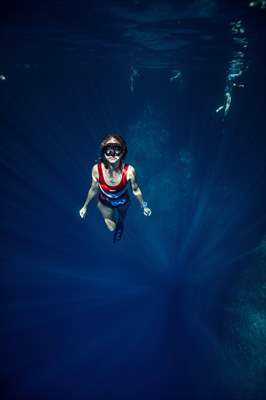 Deep water soloing in Turkey's Antalya