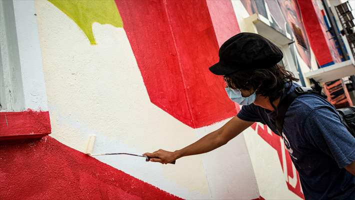 Mural painting for health workers in Malaysia