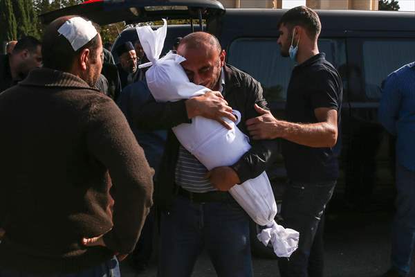 Funeral of Azerbaijanis died in Ganja attack