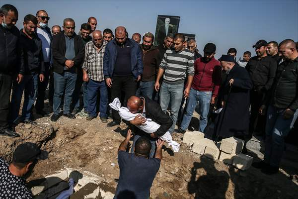 Funeral of Azerbaijanis died in Ganja attack