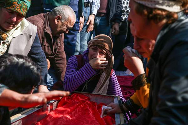 Funeral of Azerbaijanis died in Ganja attack