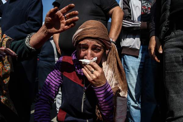 Funeral of Azerbaijanis died in Ganja attack