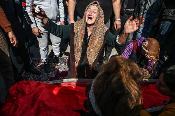 Funeral of Azerbaijanis died in Ganja attack