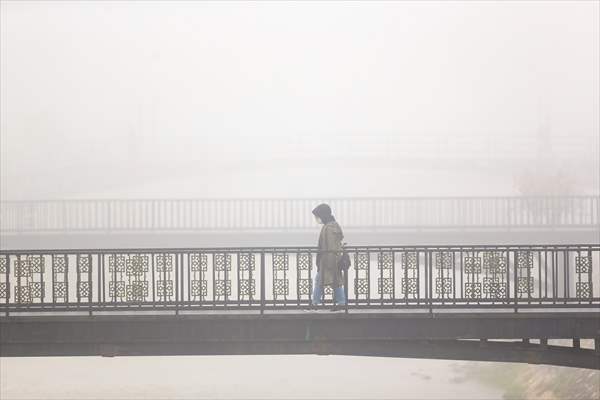 Foggy day in Turkey's Duzce