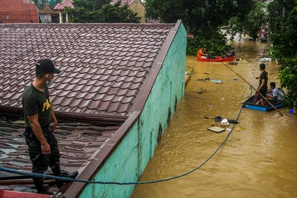 Rizal deluged by Typhoon Vamco in Philippines