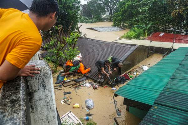 Rizal deluged by Typhoon Vamco in Philippines