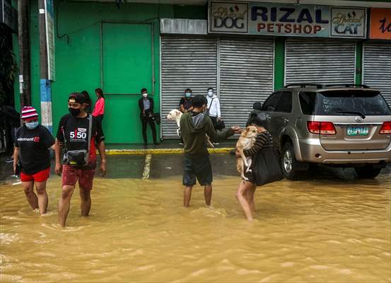 Rizal deluged by Typhoon Vamco in Philippines