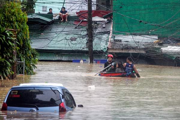 Rizal deluged by Typhoon Vamco in Philippines