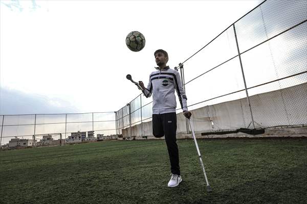 Syrian amputee football player making his dreams come true