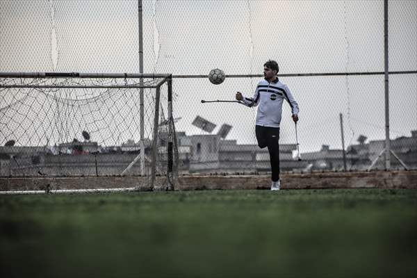 Syrian amputee football player making his dreams come true