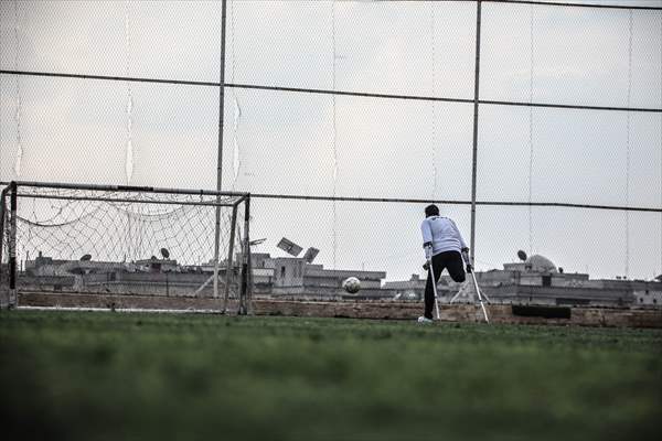 Syrian amputee football player making his dreams come true