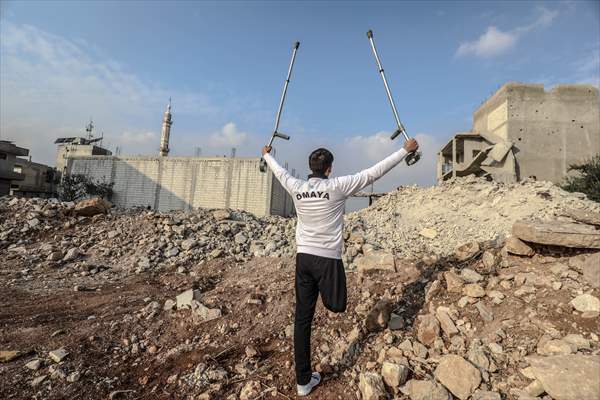 Syrian amputee football player making his dreams come true
