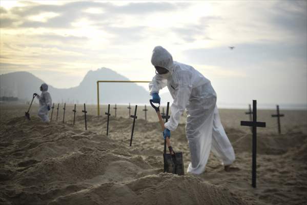Coronavirus protests in Rio